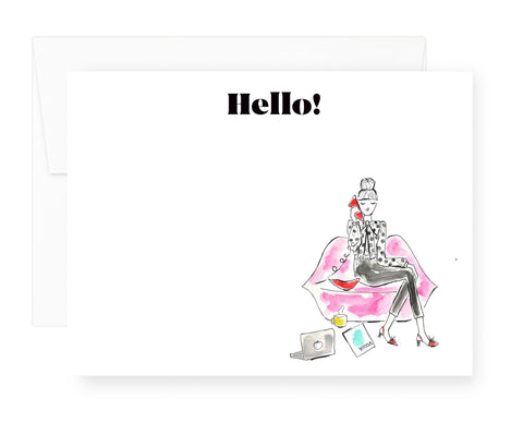 Hello Note Card Set (Ready to Ship)