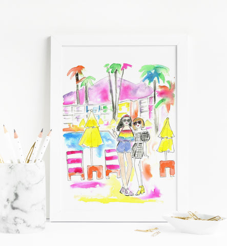 Palm Spring Art Print